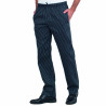 Pantalone cuoco gessato nero